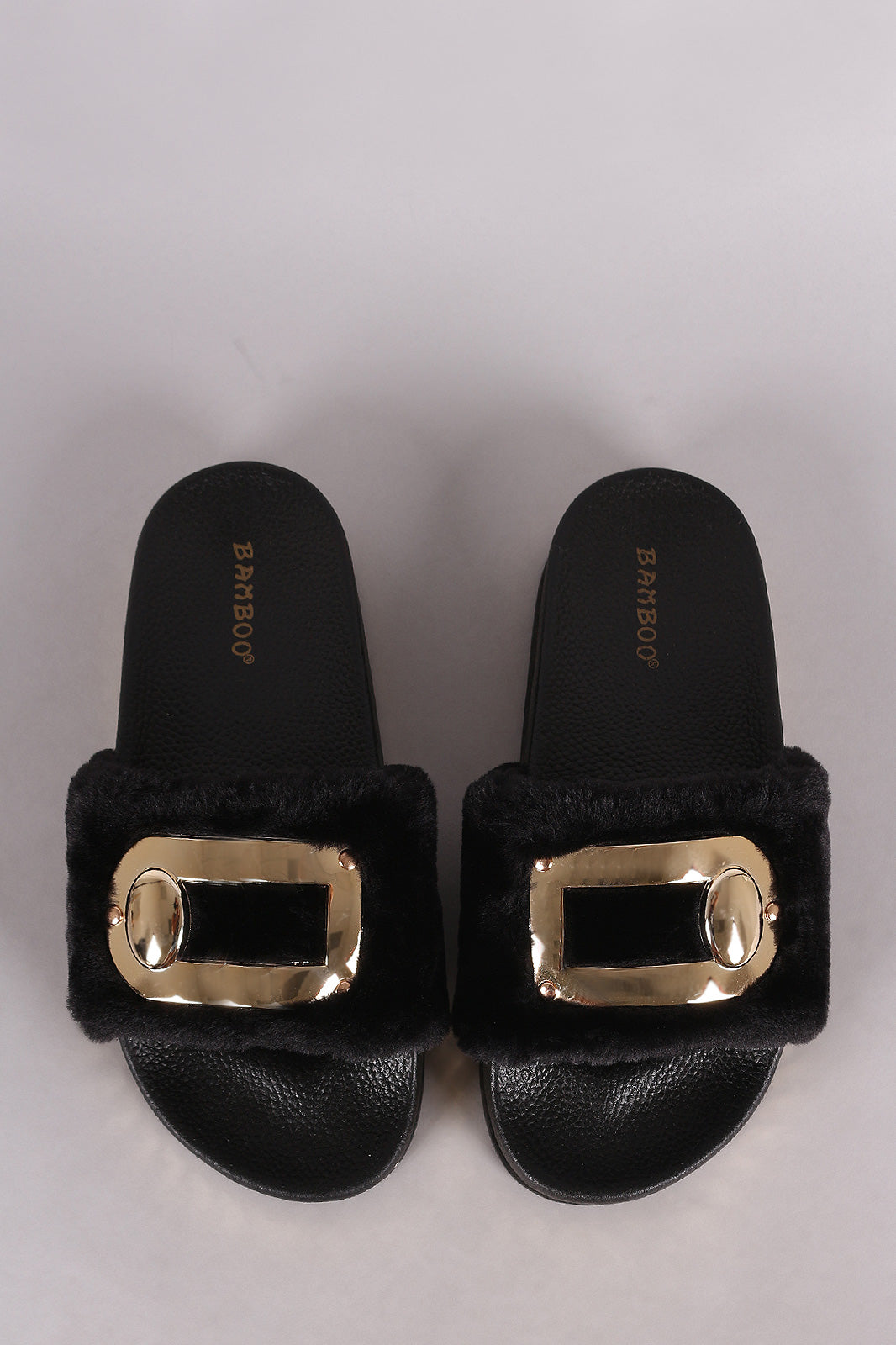 Gold Link Chain Slippers
