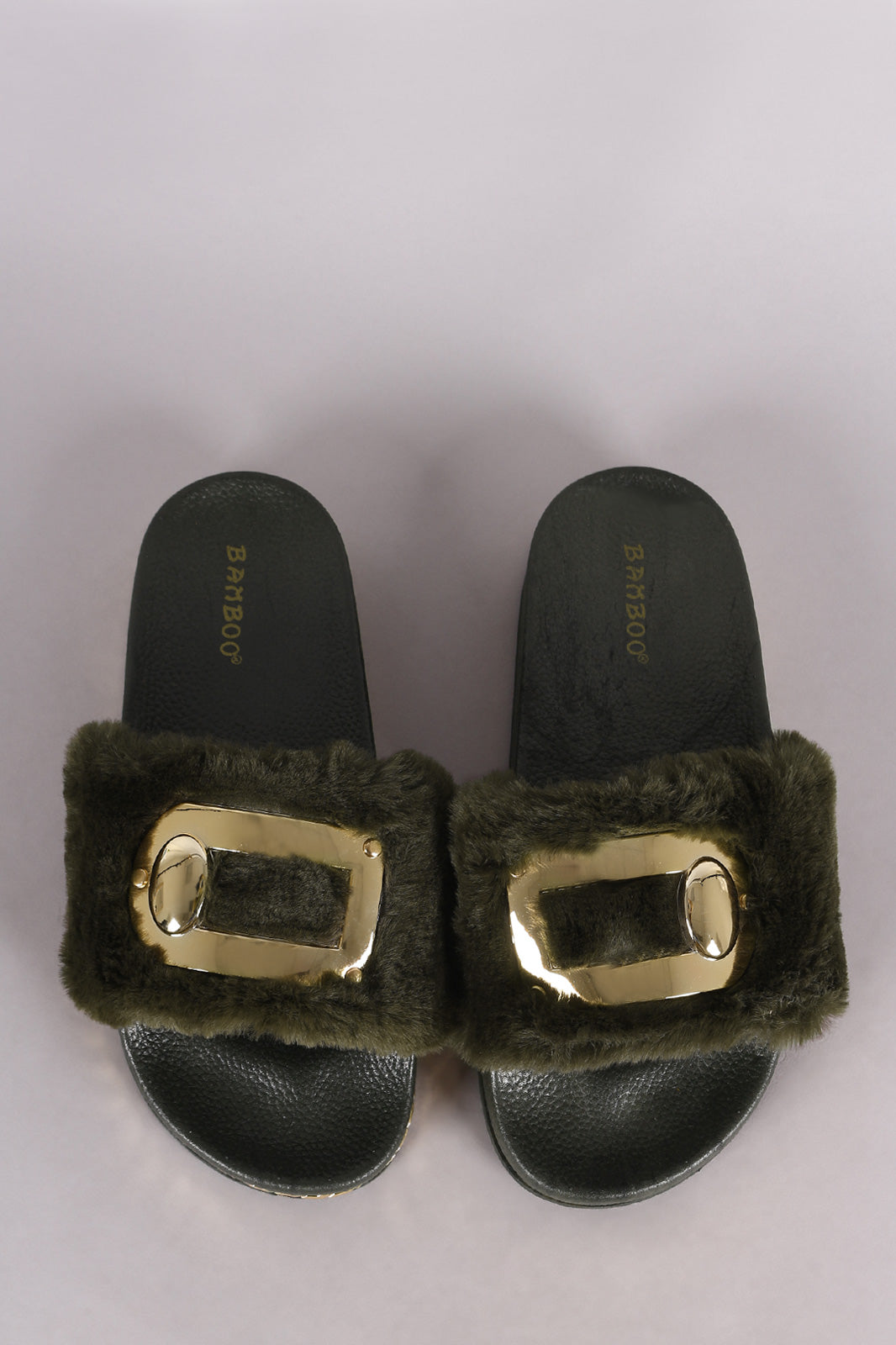 Gold Link Chain Slippers