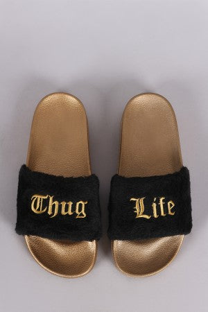 Thug Life Slippers