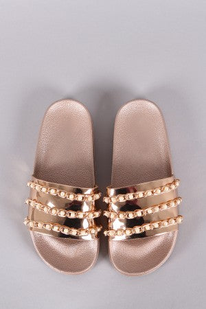 Monroe Pearled Slippers