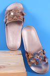 Floral Applique Slippers