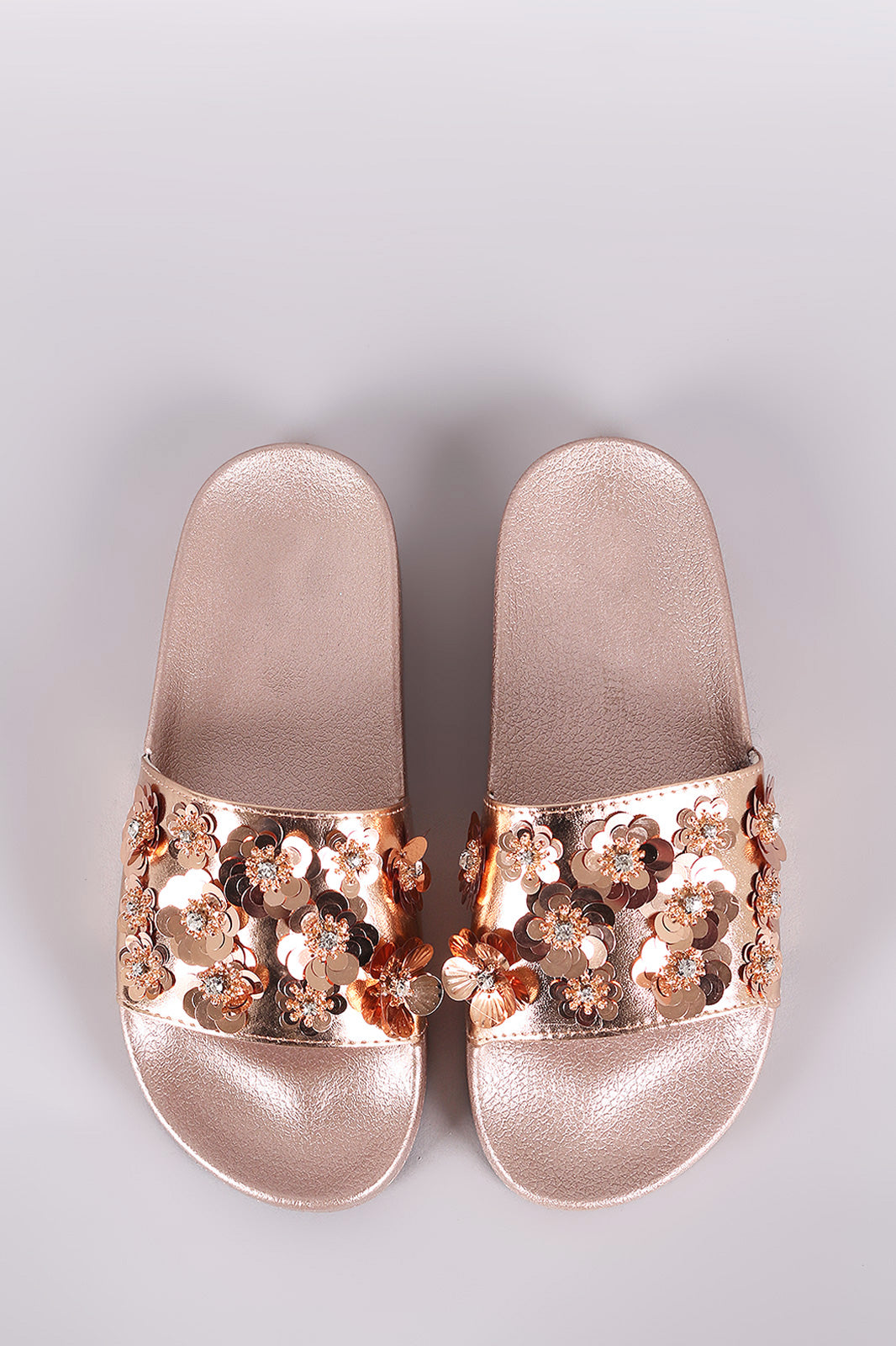 Floral Applique Slippers