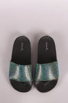 Qupid Rhinestone Slippers