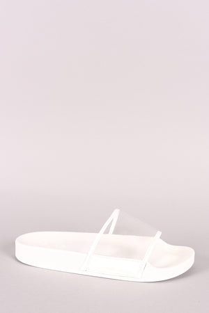 Clear Panel Slippers