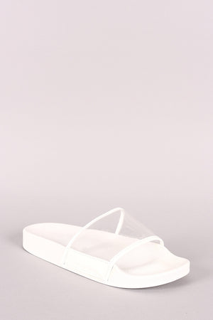 Clear Panel Slippers